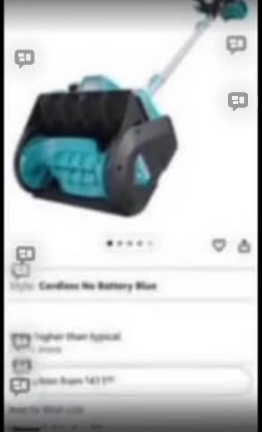 Cordless Electric Snow Blower with battery - photo 2