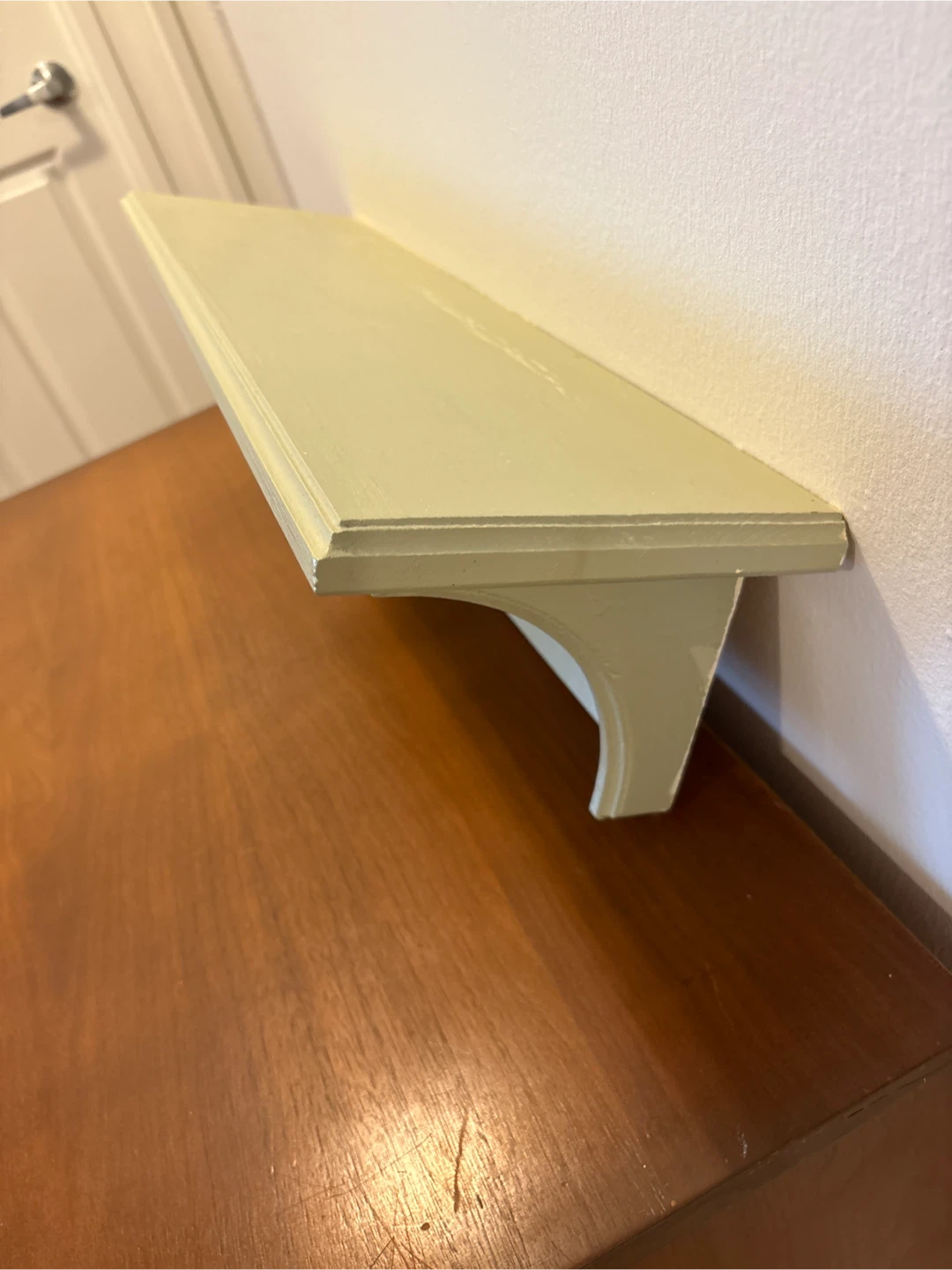 Decorative wood Wall Shelf with Lilac Design - photo 3