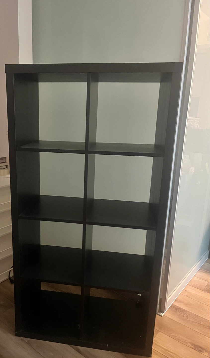 MOVING SALE | Black 6-Cube Storage Shelf