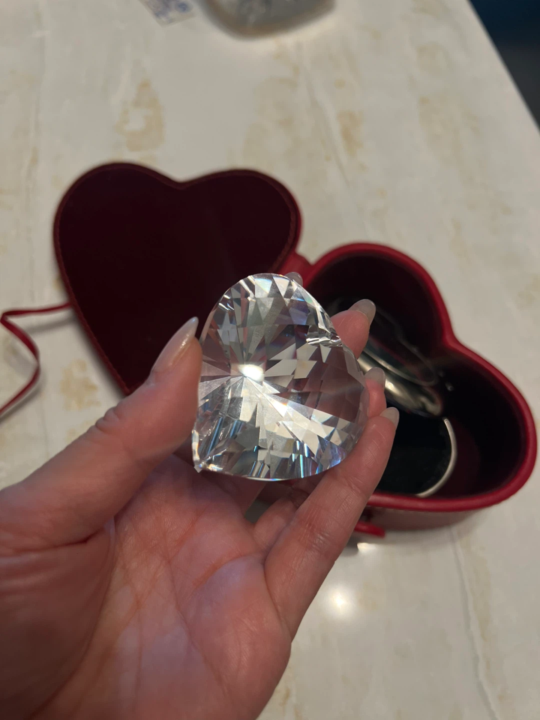 Swarovski Heart-Shaped Crystal Paperweight/figurine - photo 5