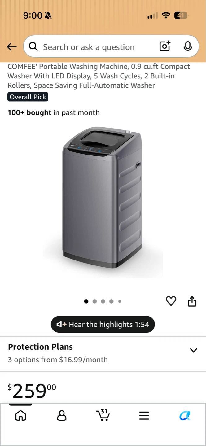 COMFEE Portable Washing Machine