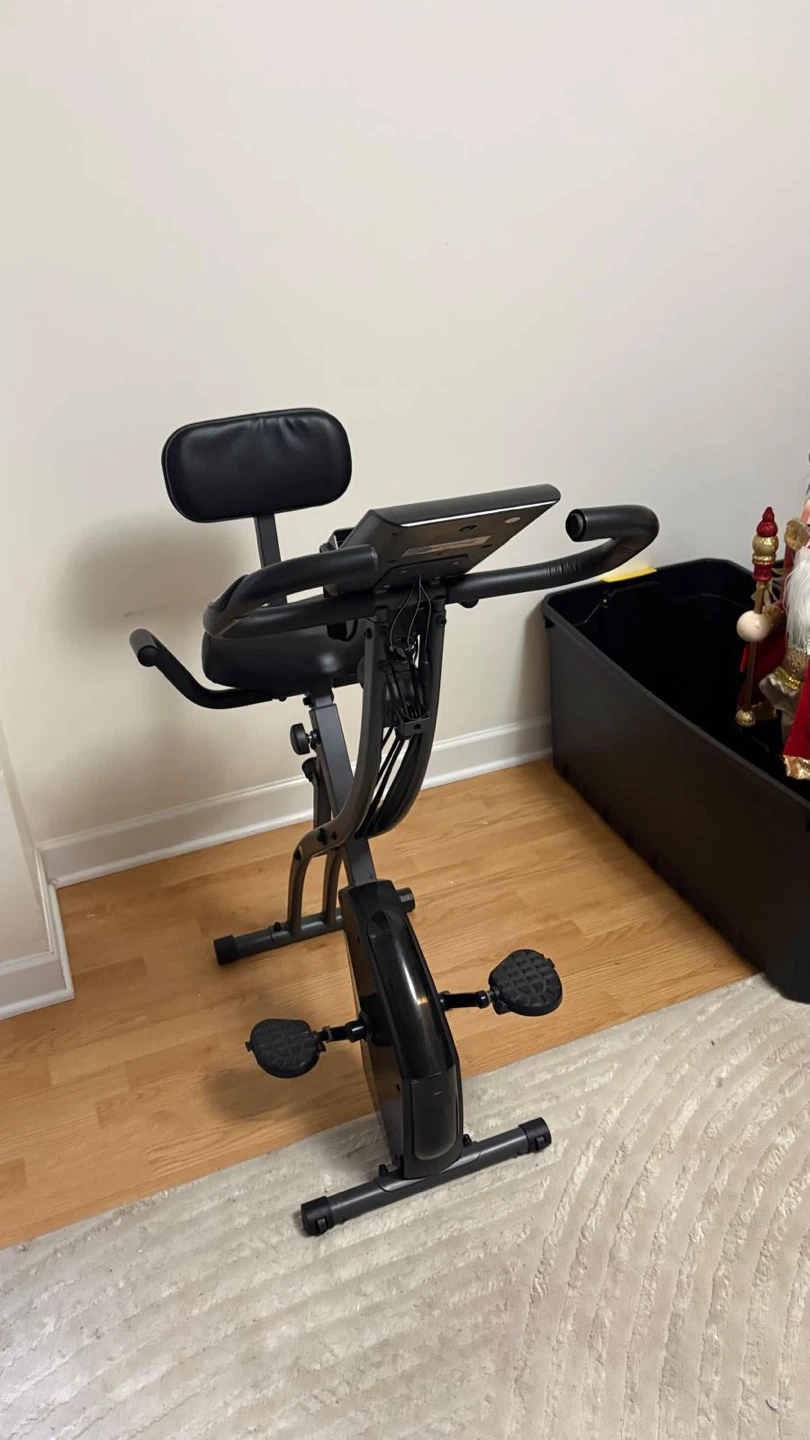 Bicicleta de ejercicio Black Exercise Bike with Backrest