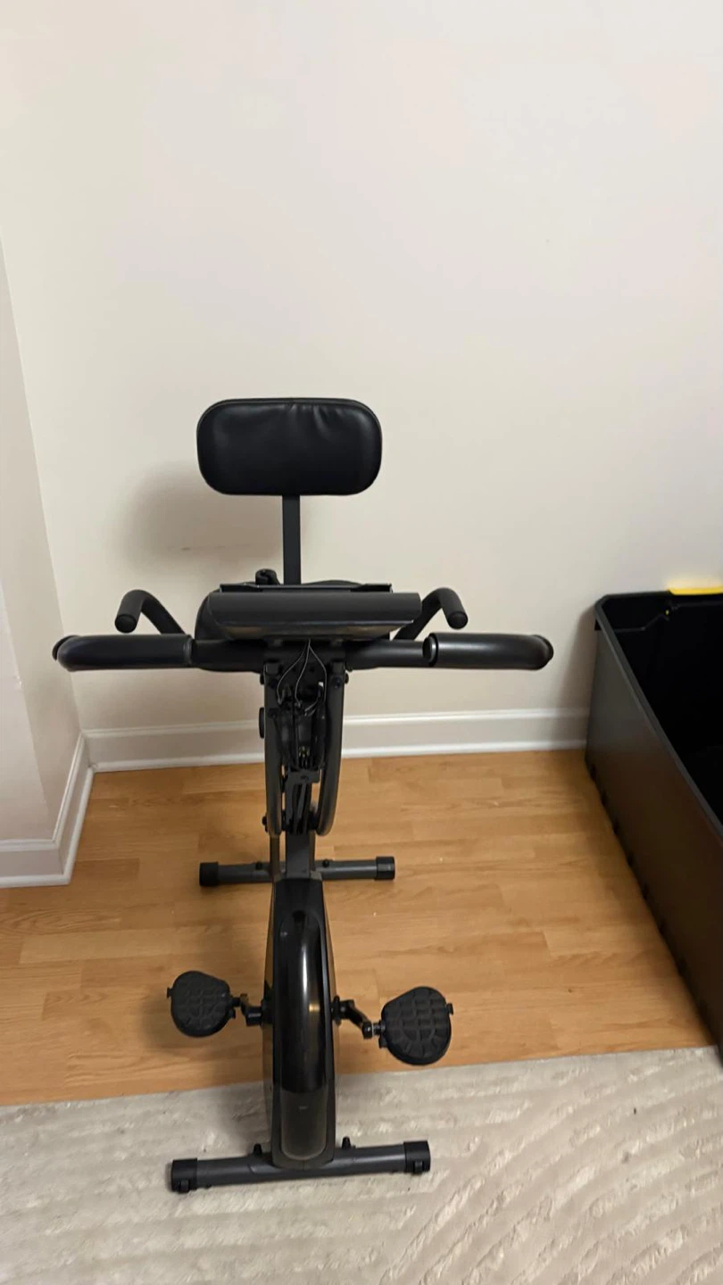 Bicicleta de ejercicio Black Exercise Bike with Backrest - photo 3