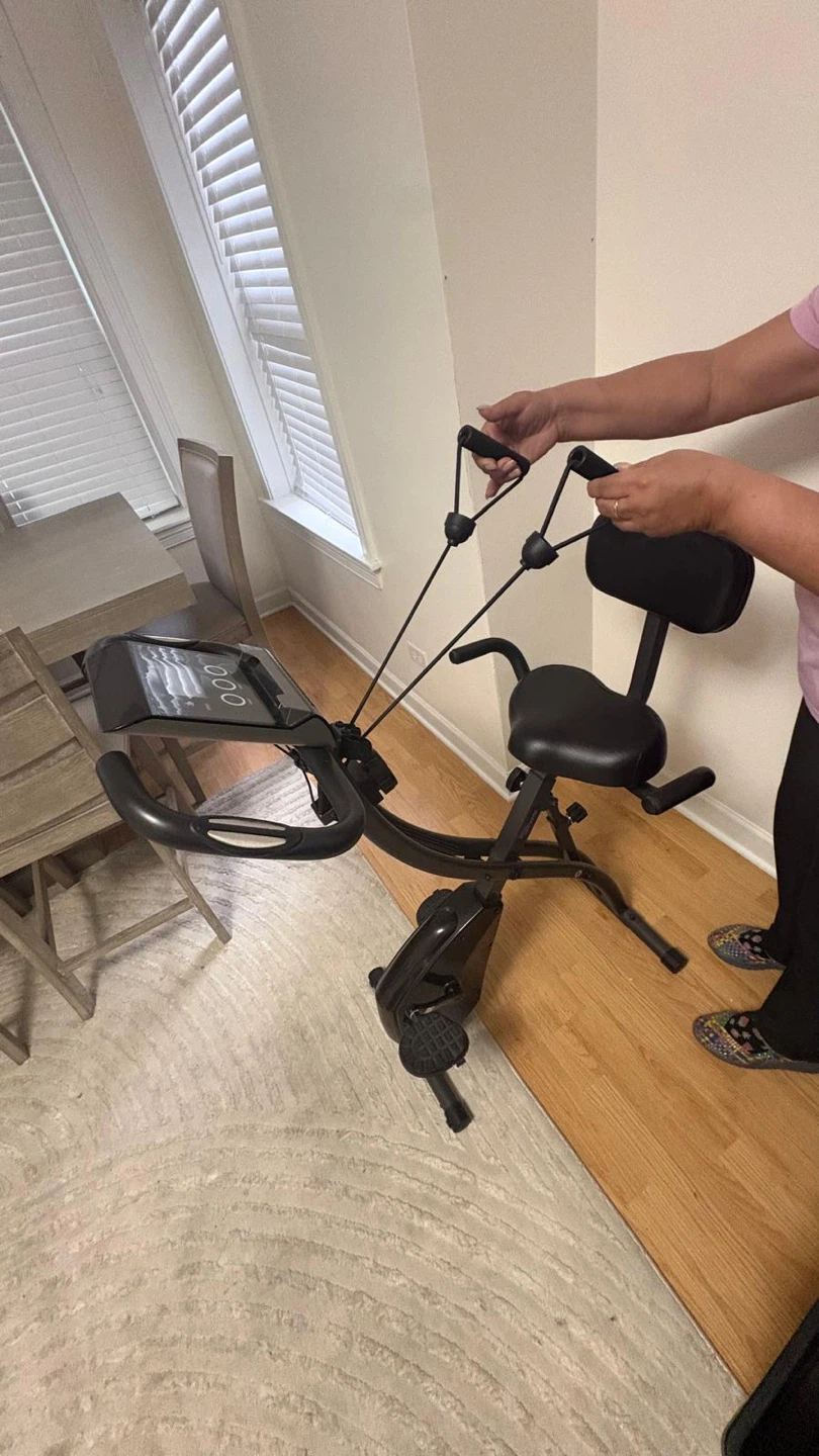 Bicicleta de ejercicio Black Exercise Bike with Backrest - photo 2