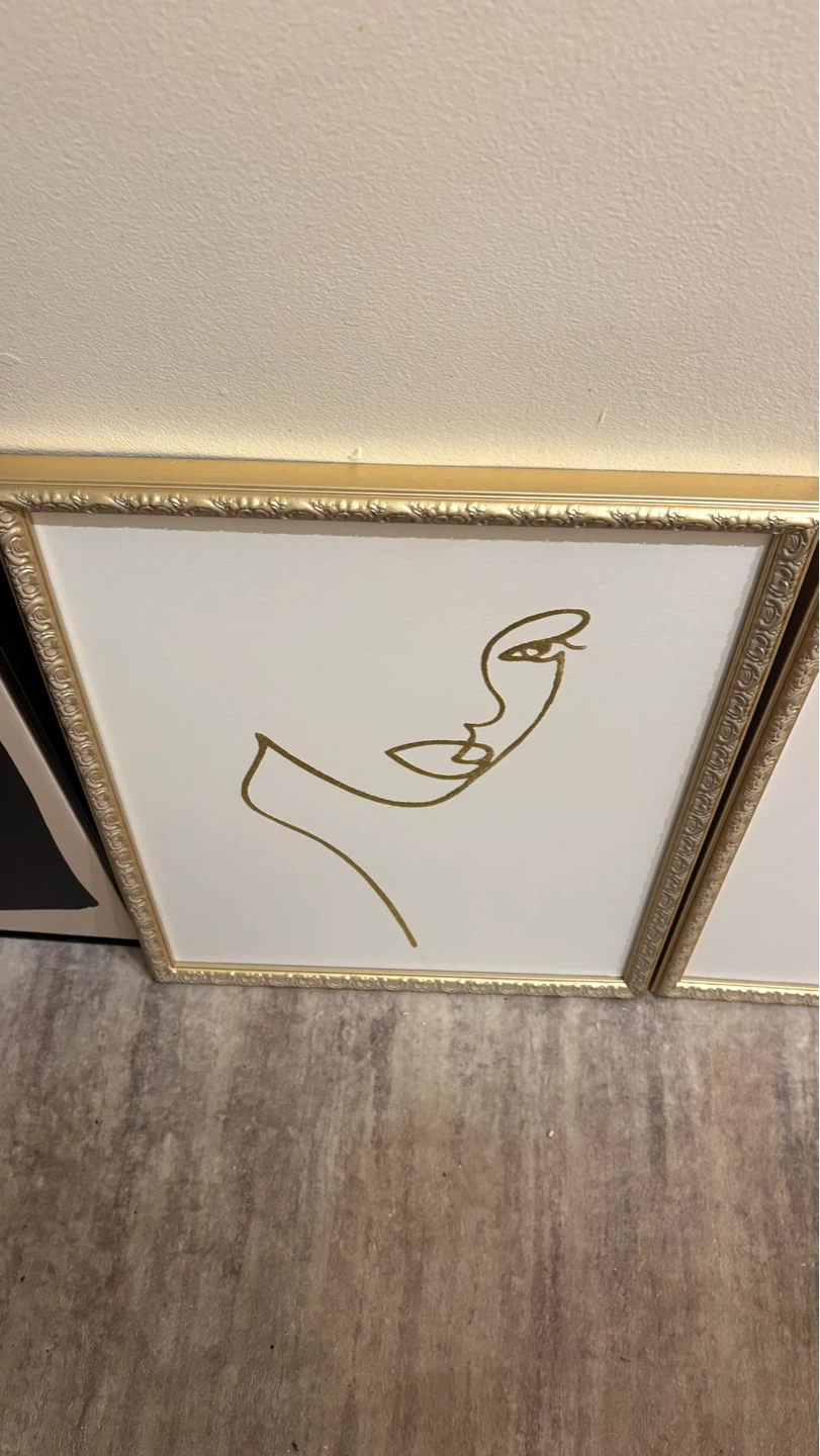 Varios cuadros decorativos Framed Line Art of a Woman's Face - photo 5