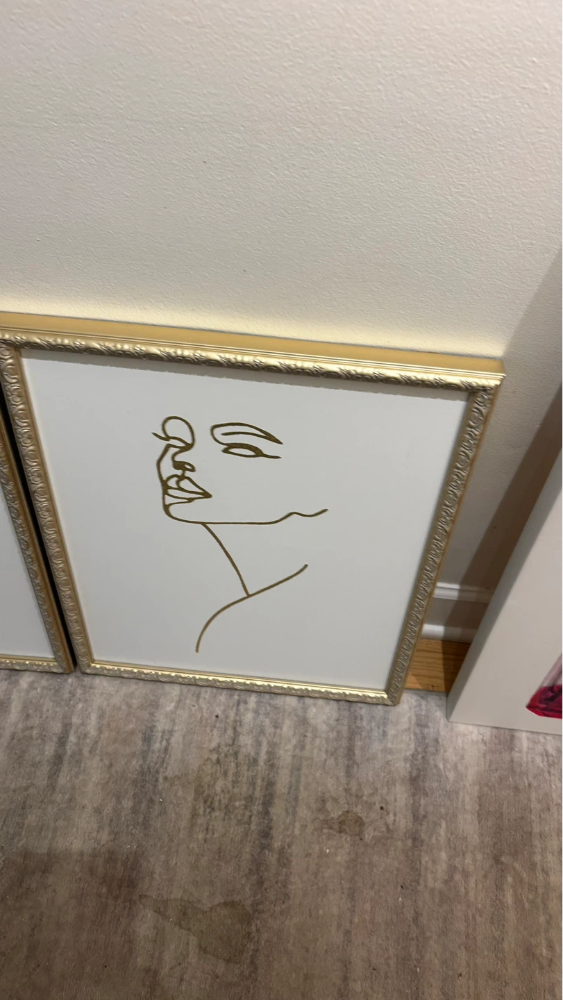 Varios cuadros decorativos Framed Line Art of a Woman's Face - photo 4