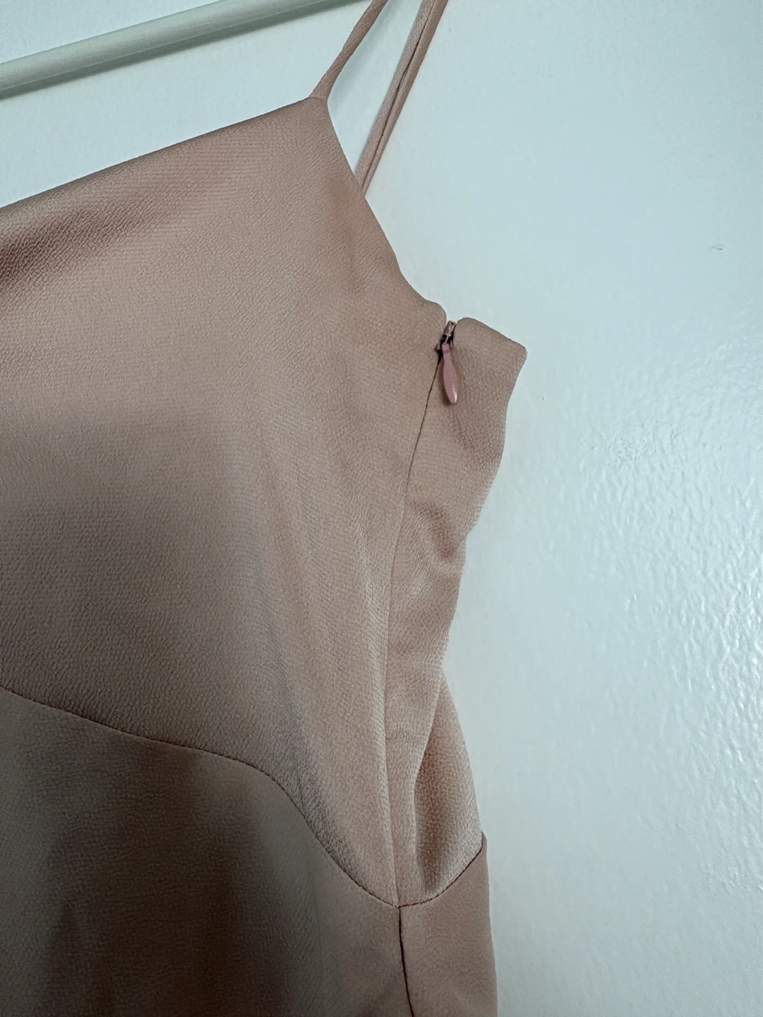 Park & Fifth Pink York Maxi Dress Size M Ruched Slip Wedding - photo 5
