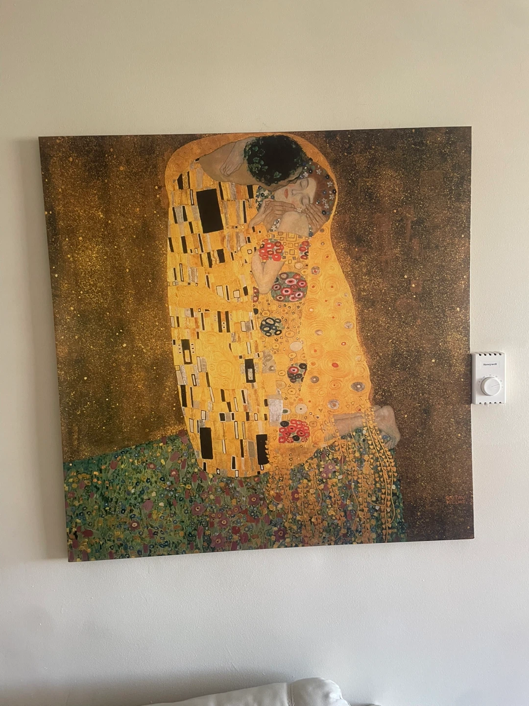 IKEA PJÄTTERYD Gustav Klimt "The Kiss" Canvas (90x90 cm) - photo 2
