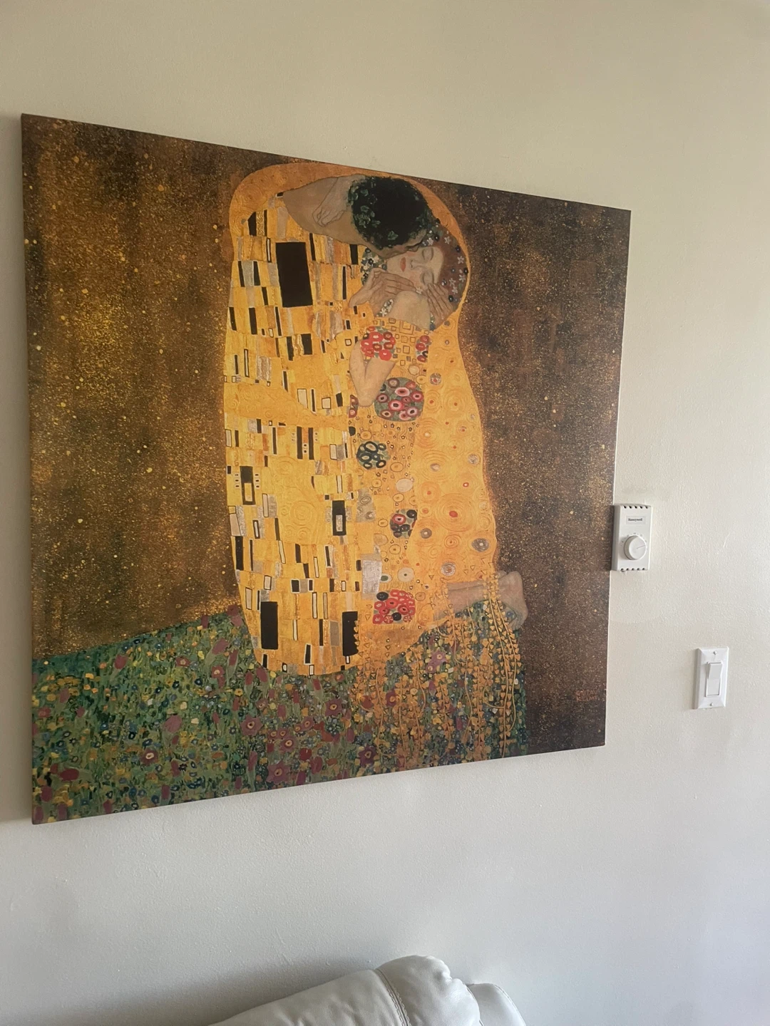 IKEA PJÄTTERYD Gustav Klimt "The Kiss" Canvas (90x90 cm) - photo 4