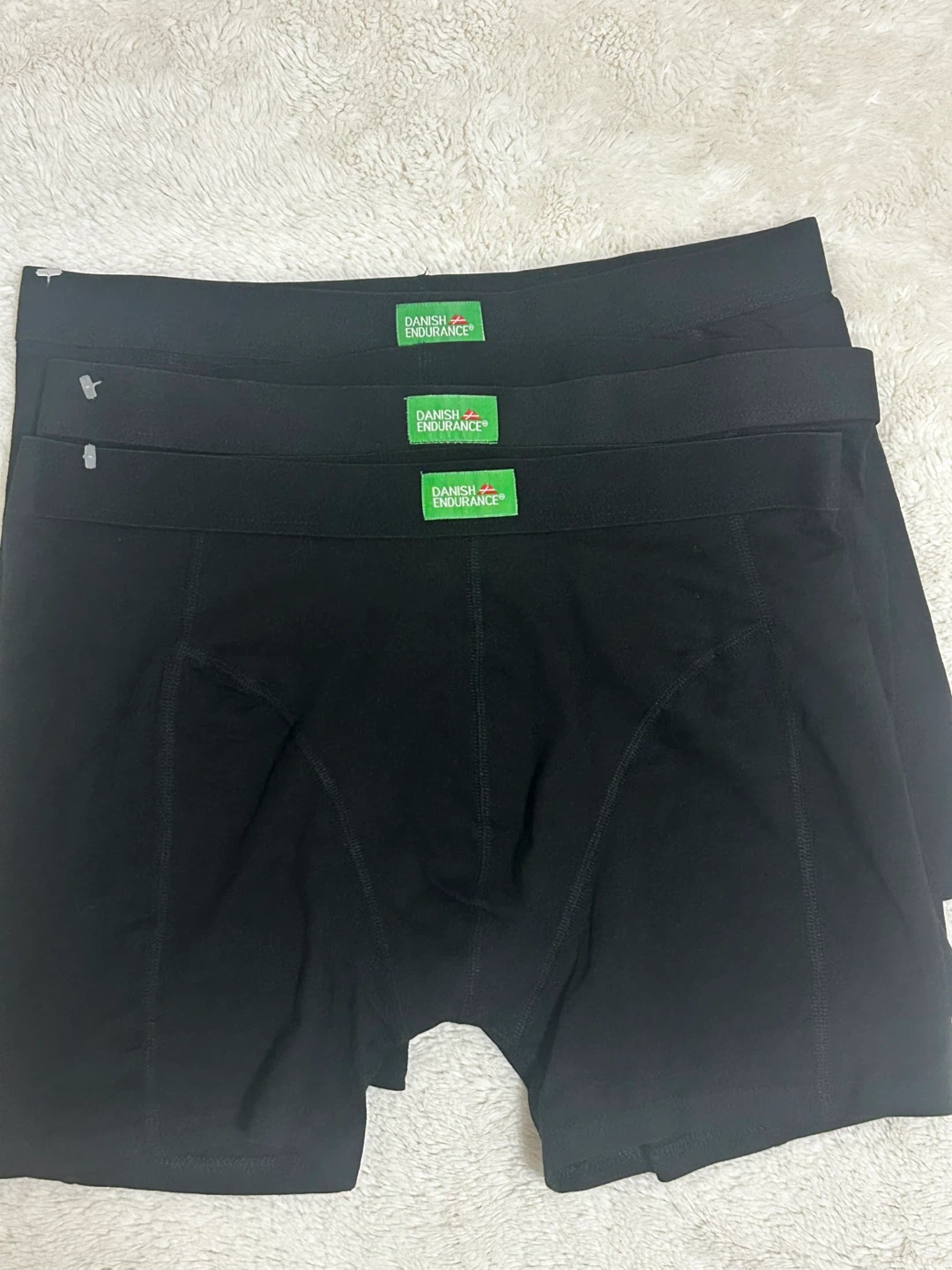 Danish Endurance Black Boxer Briefs - Size L