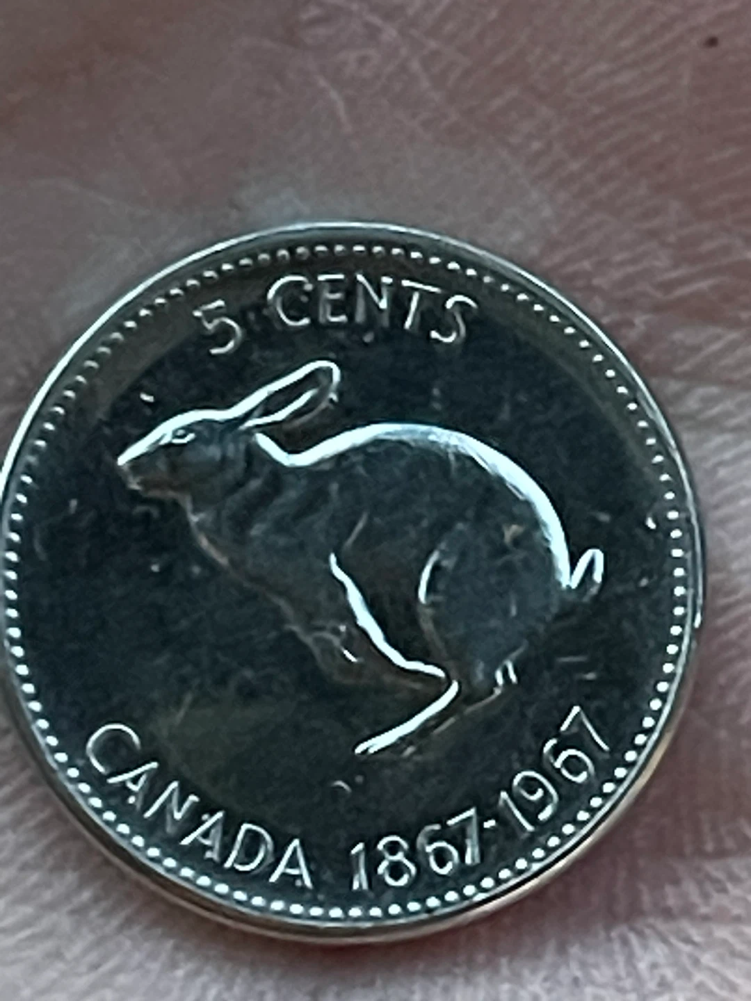 Canada 5 Cents Coin 1867-1967