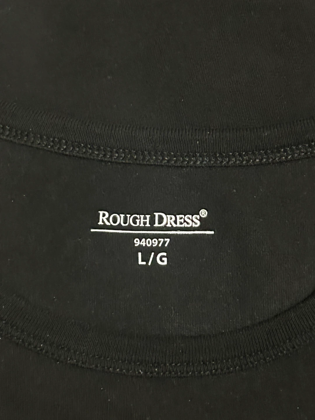 ROUGH DRESS Black T-shirts - Size L/G - photo 2