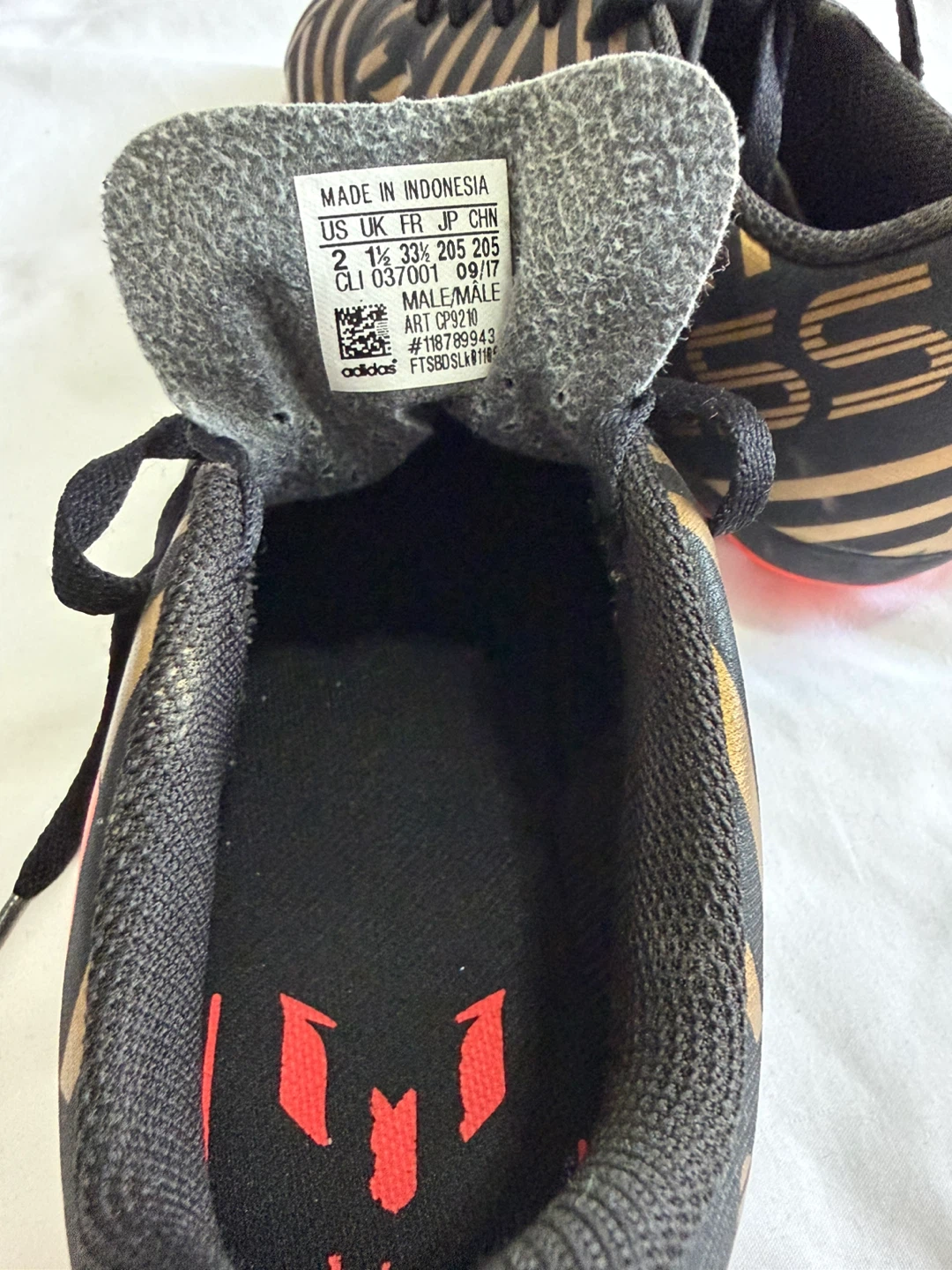 Adidas Messi Soccer Cleats US 2 - photo 5