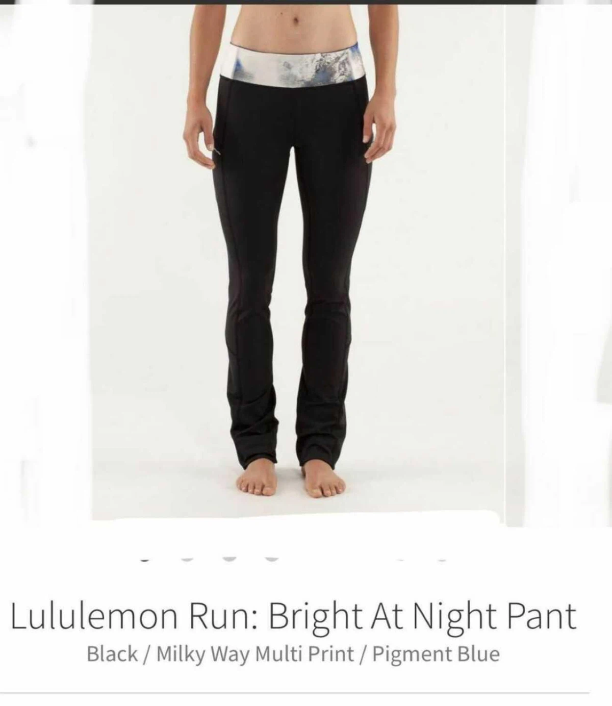 Lululemon Run: Bright At Night Pant Black Size 6