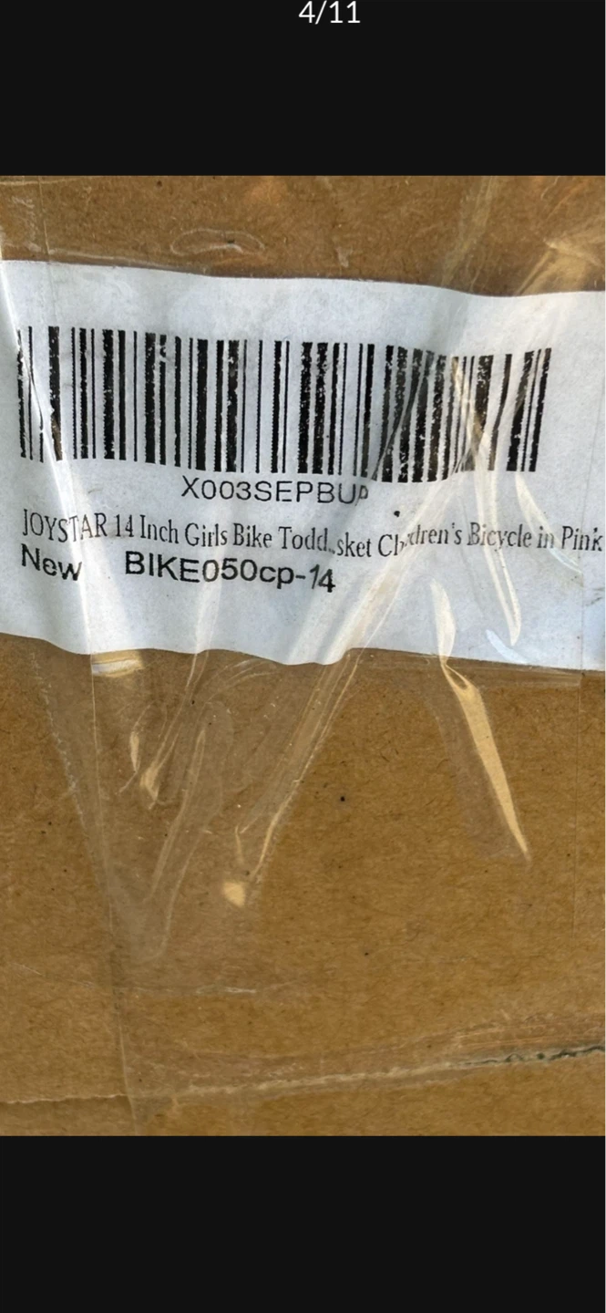 Pink 14" Bicycle With Training Wheels - photo 5
