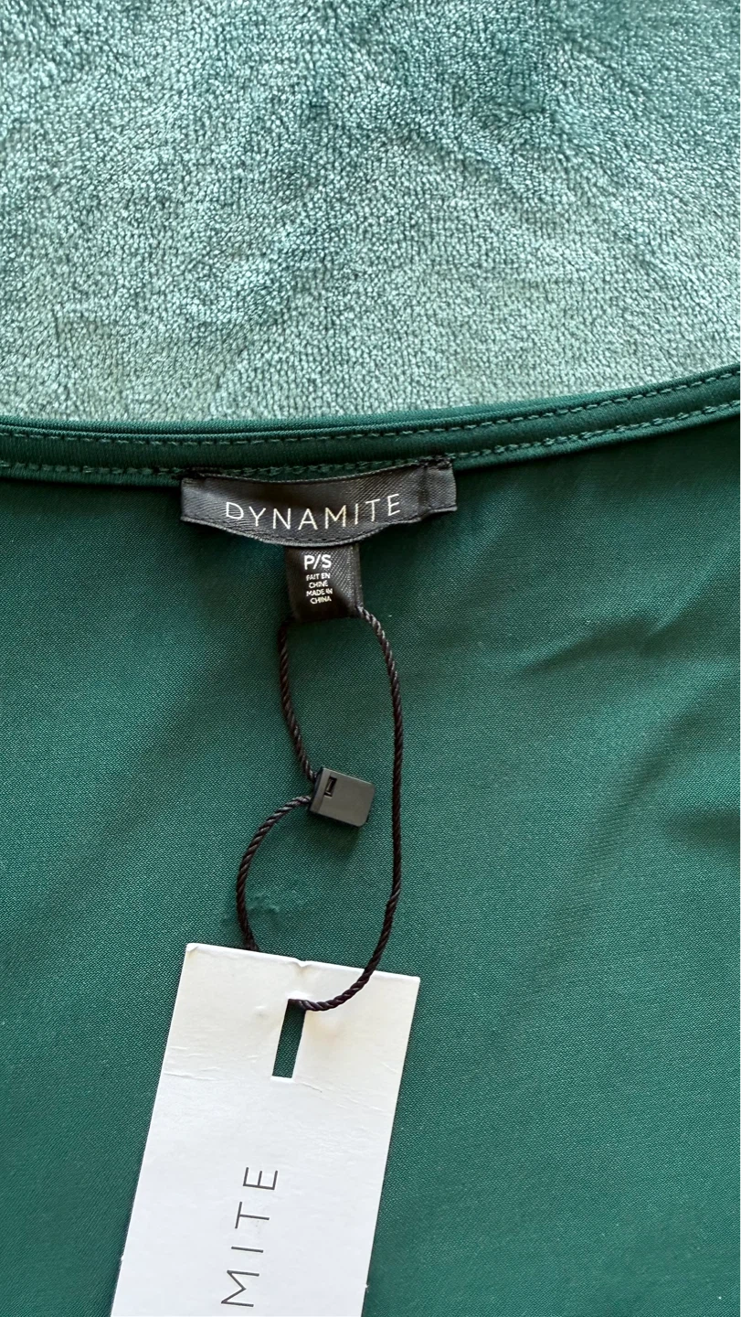 Dynamite Long Sleeve Bodysuit - Green - photo 2
