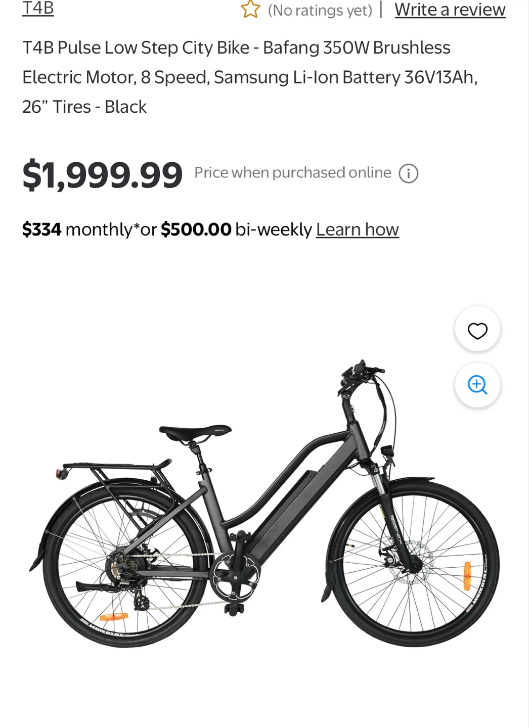 Ebgo - T4B Pulse Low Step City eBike - photo 3