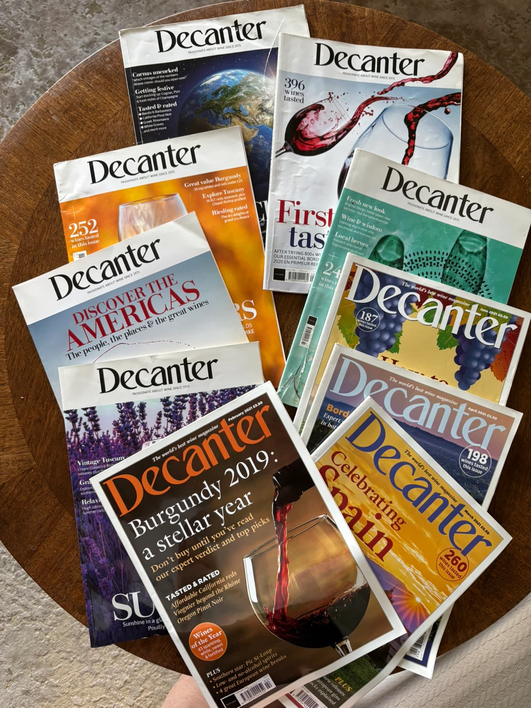 Decanter Magazine 2021 Collection of 10  Issues