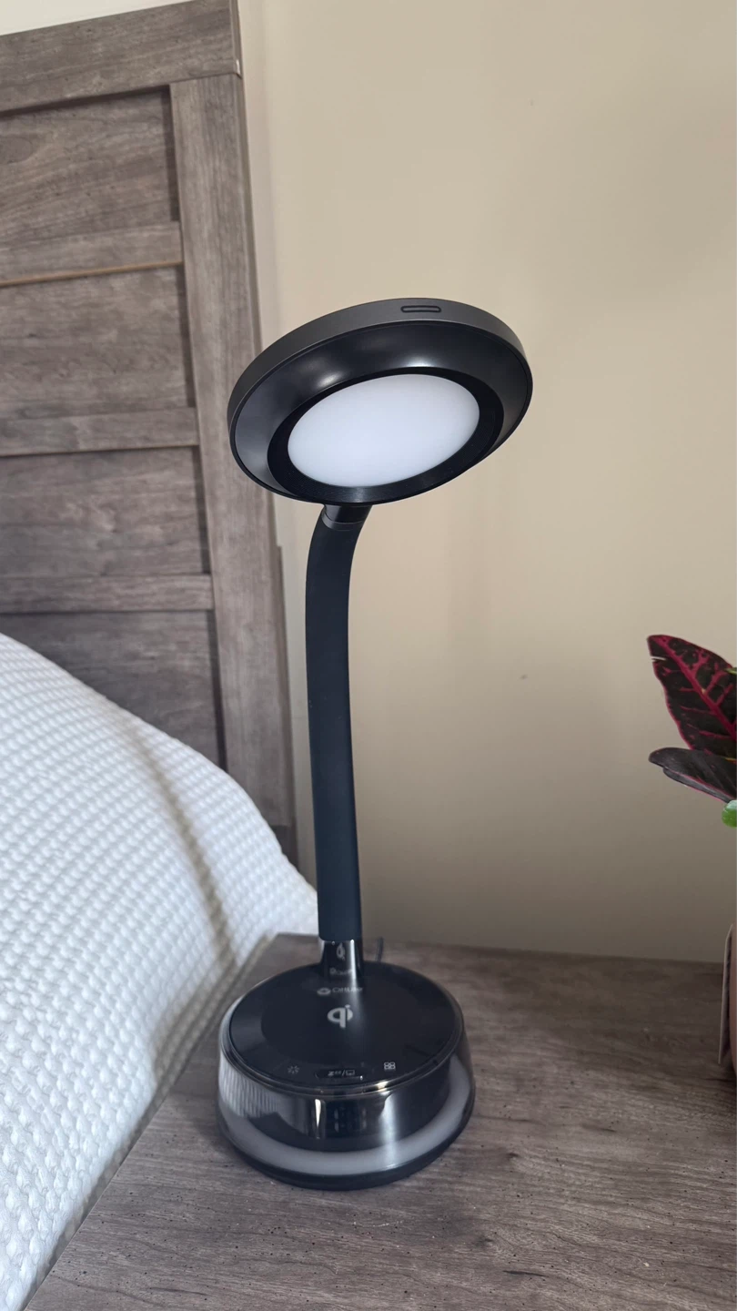 Adjustable LED Desk Lamp with Wireless Charging Base