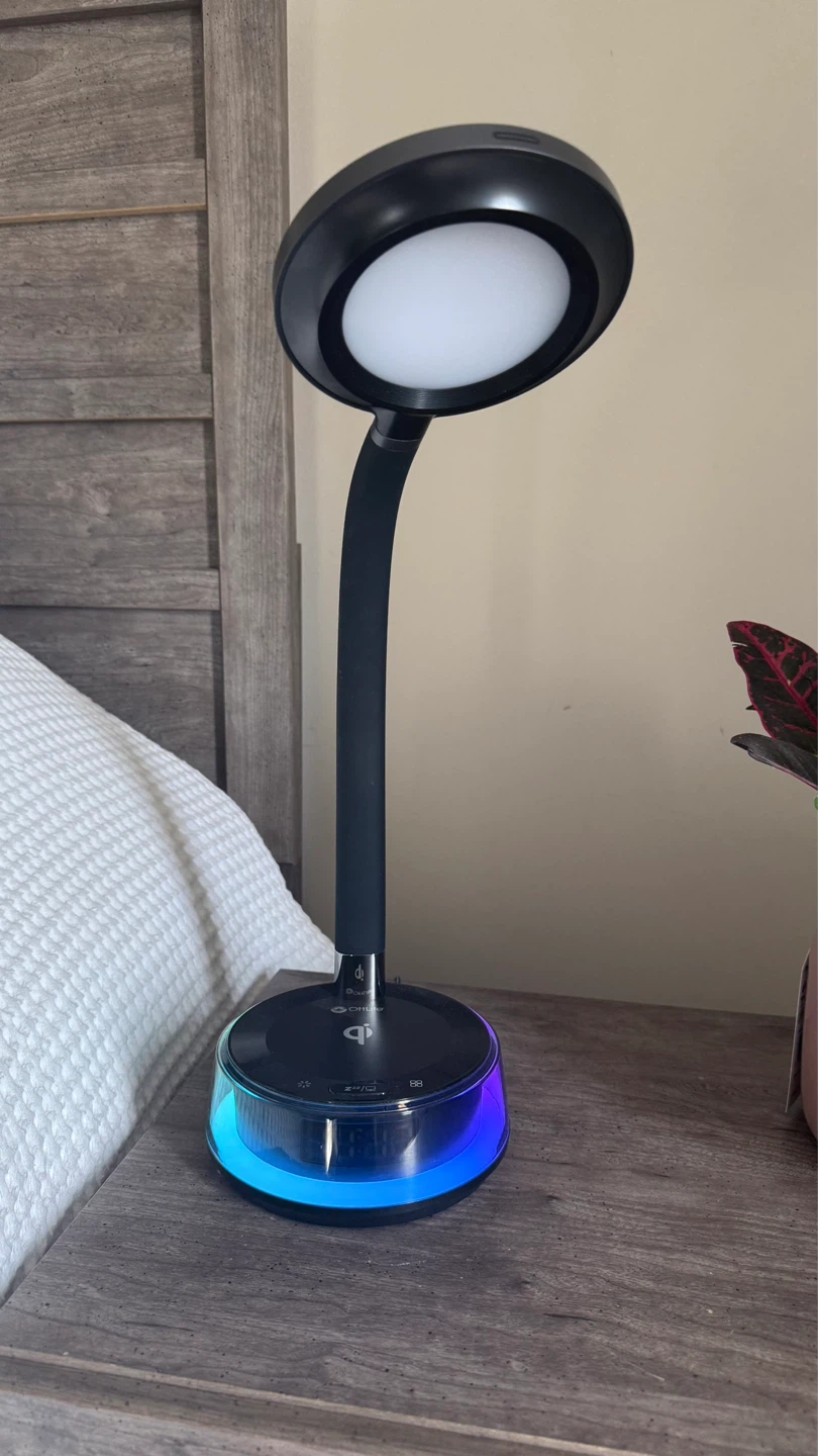 Adjustable LED Desk Lamp with Wireless Charging Base - photo 2