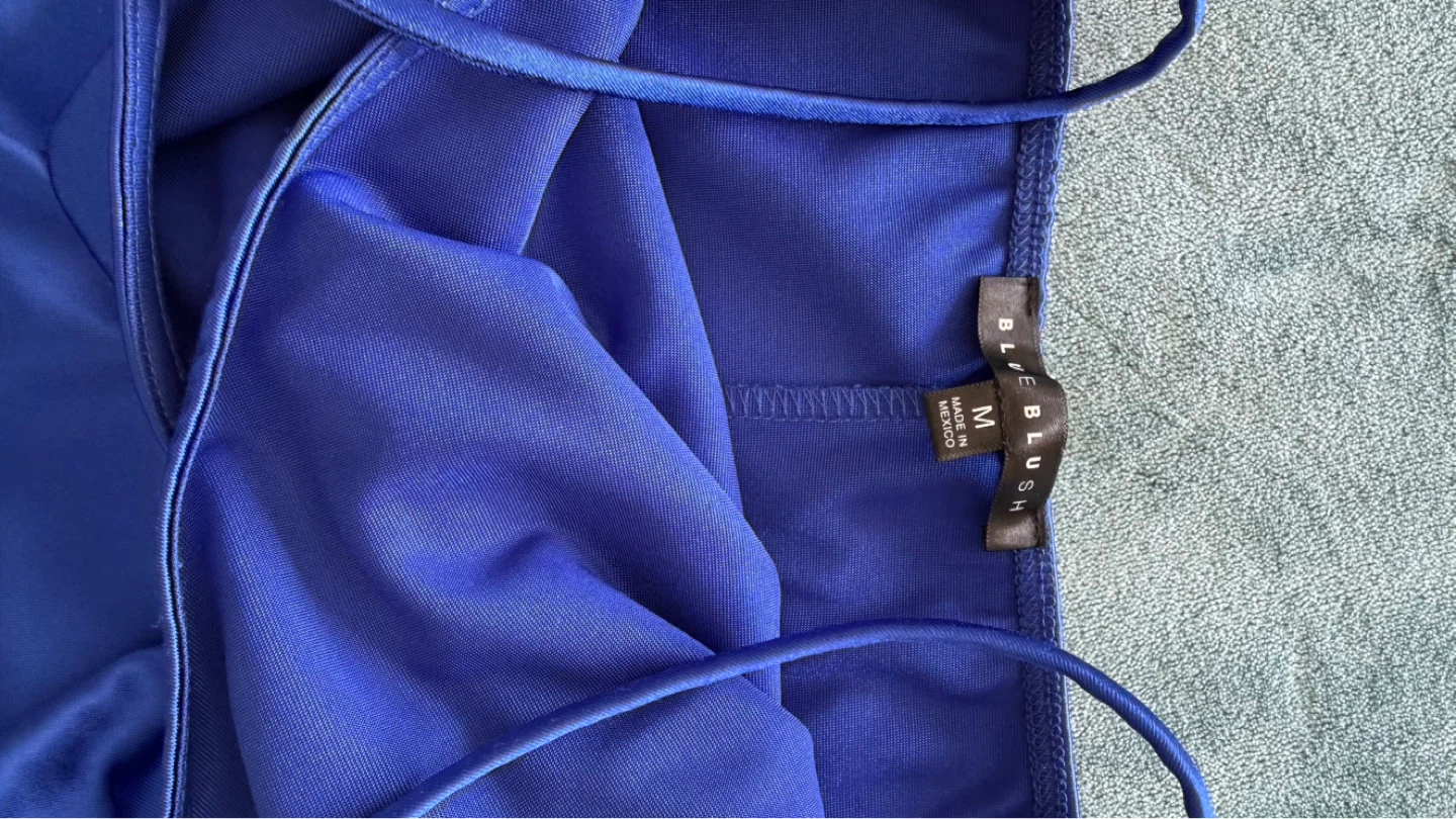 Blue Blush Royal Blue Ruched Dress - photo 2