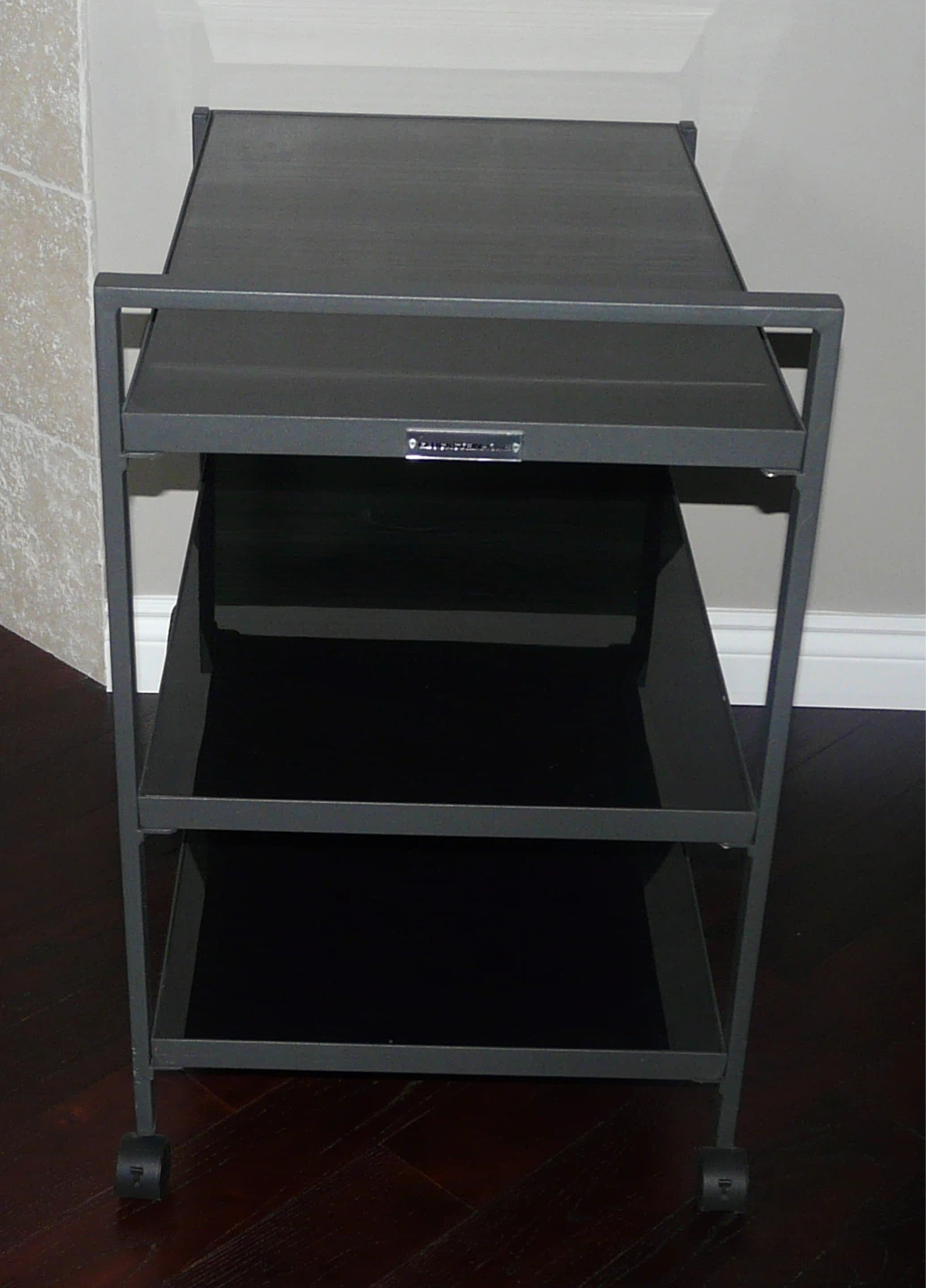 New Outdoor/Indoor Glass and Steel Serving Table - photo 2