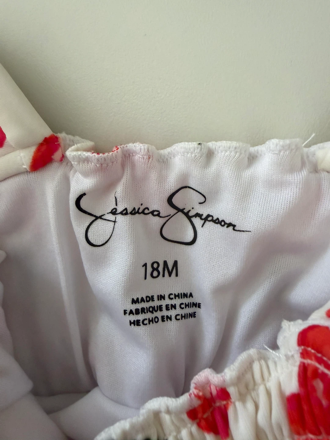 Jessica Simpson Baby Girl Cherry Swimsuit 18M - New - photo 4