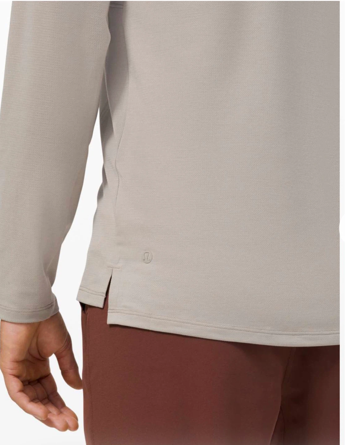 Lululemon Reinstate Long Sleeve Henley - Heathered Riverstone - photo 3
