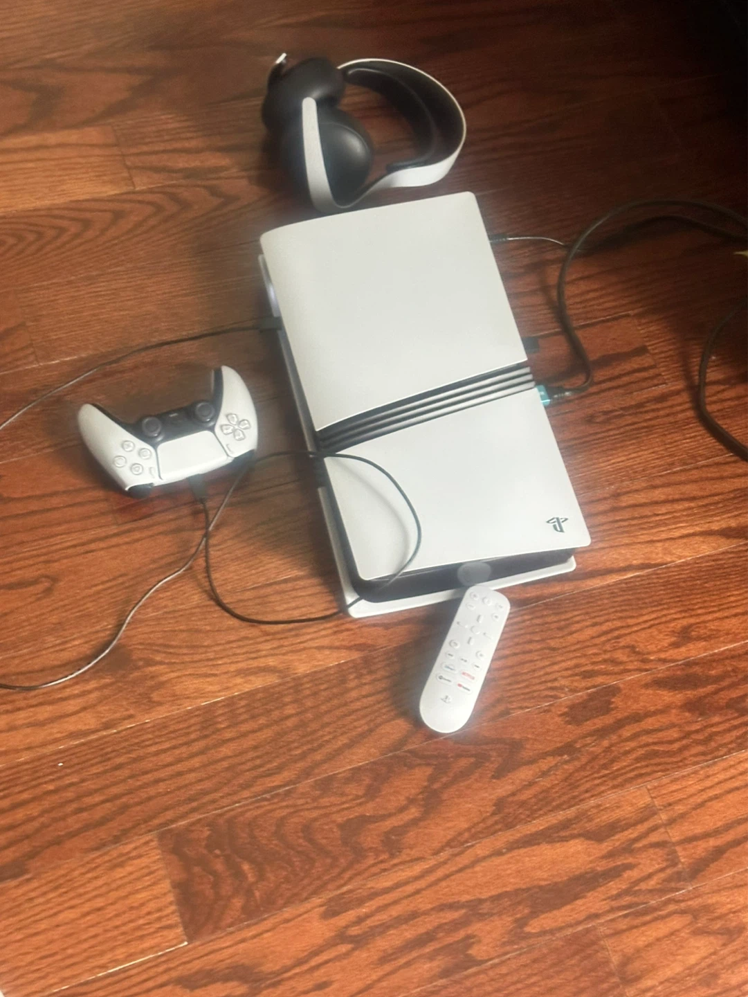 PlayStation 5 Pro Console with Controller, Headset, and Remote