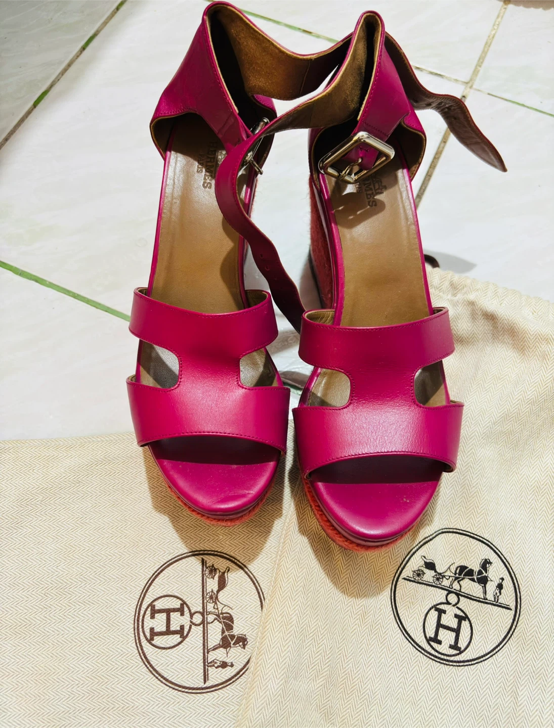 Authentic Hermes Wedge