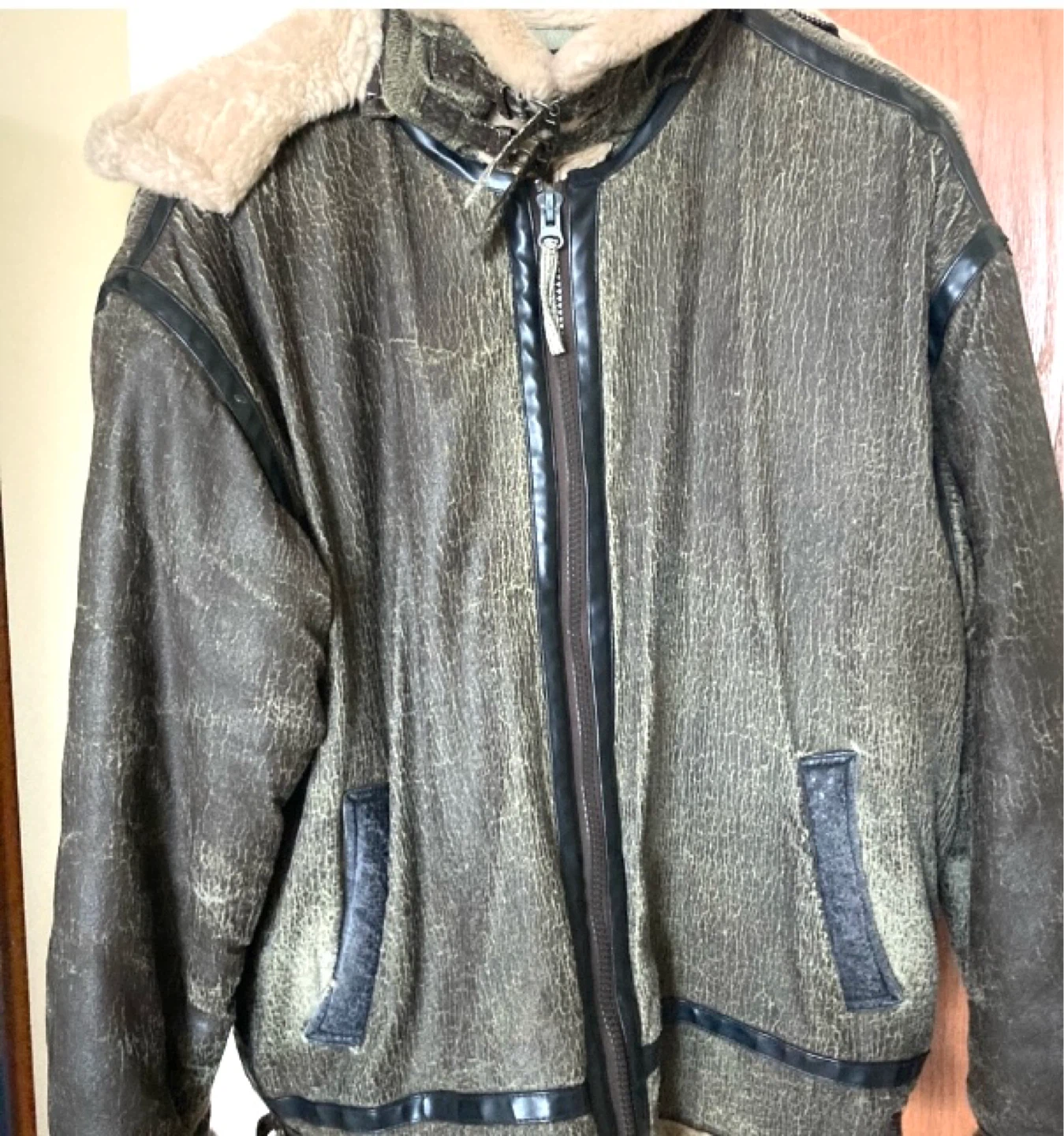 Vintage Brown  Bomber Jacket