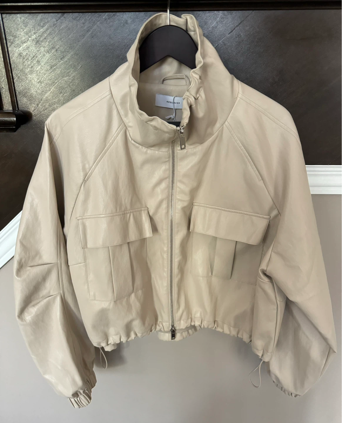 Brand New Reserved Faux Leather Jacket