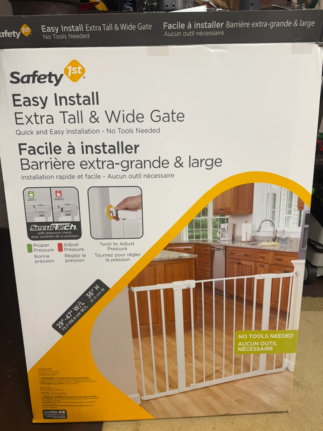 Safety 1st Easy Install Extra Tall & Wide Gate