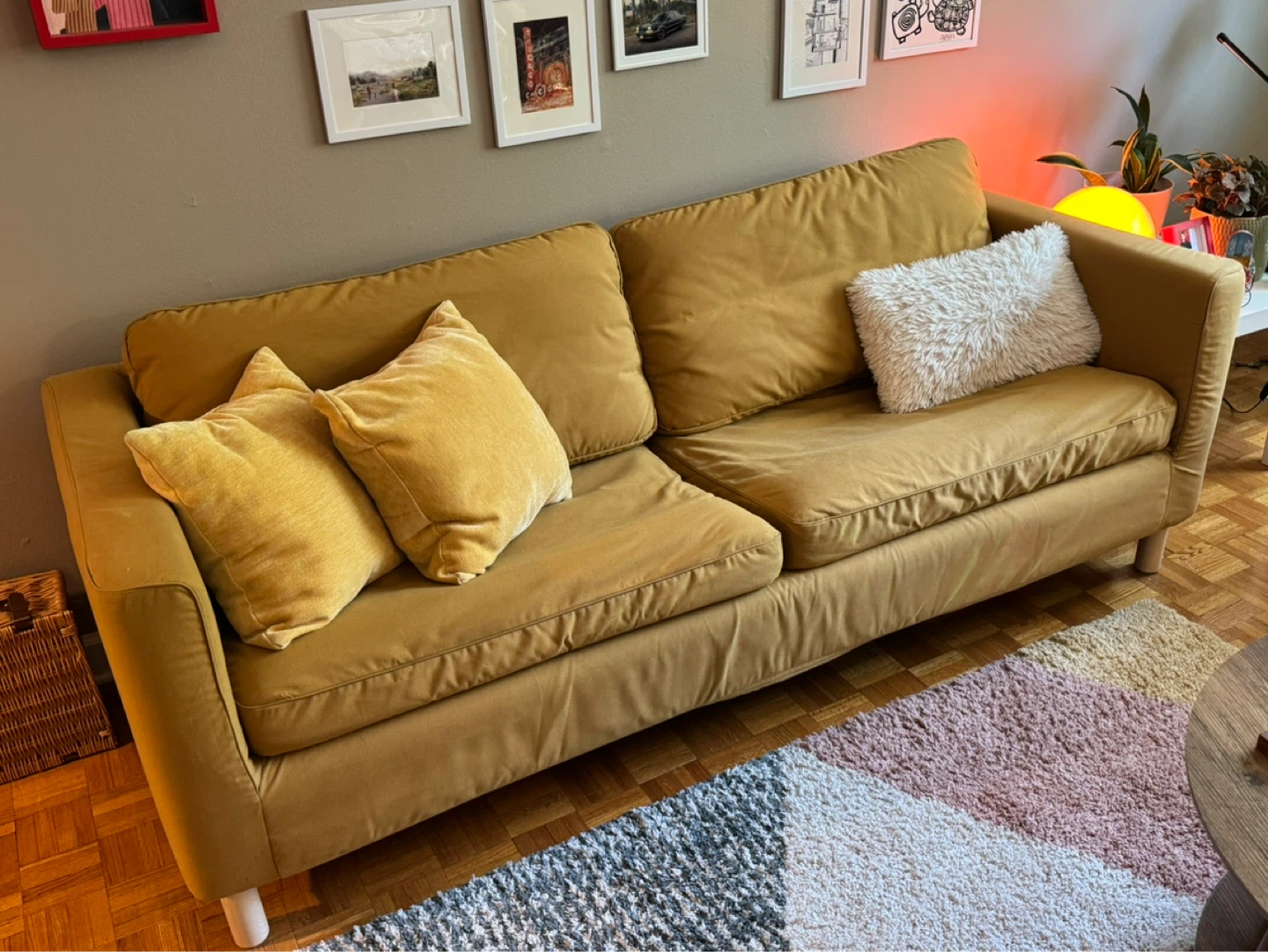 Yellow couch