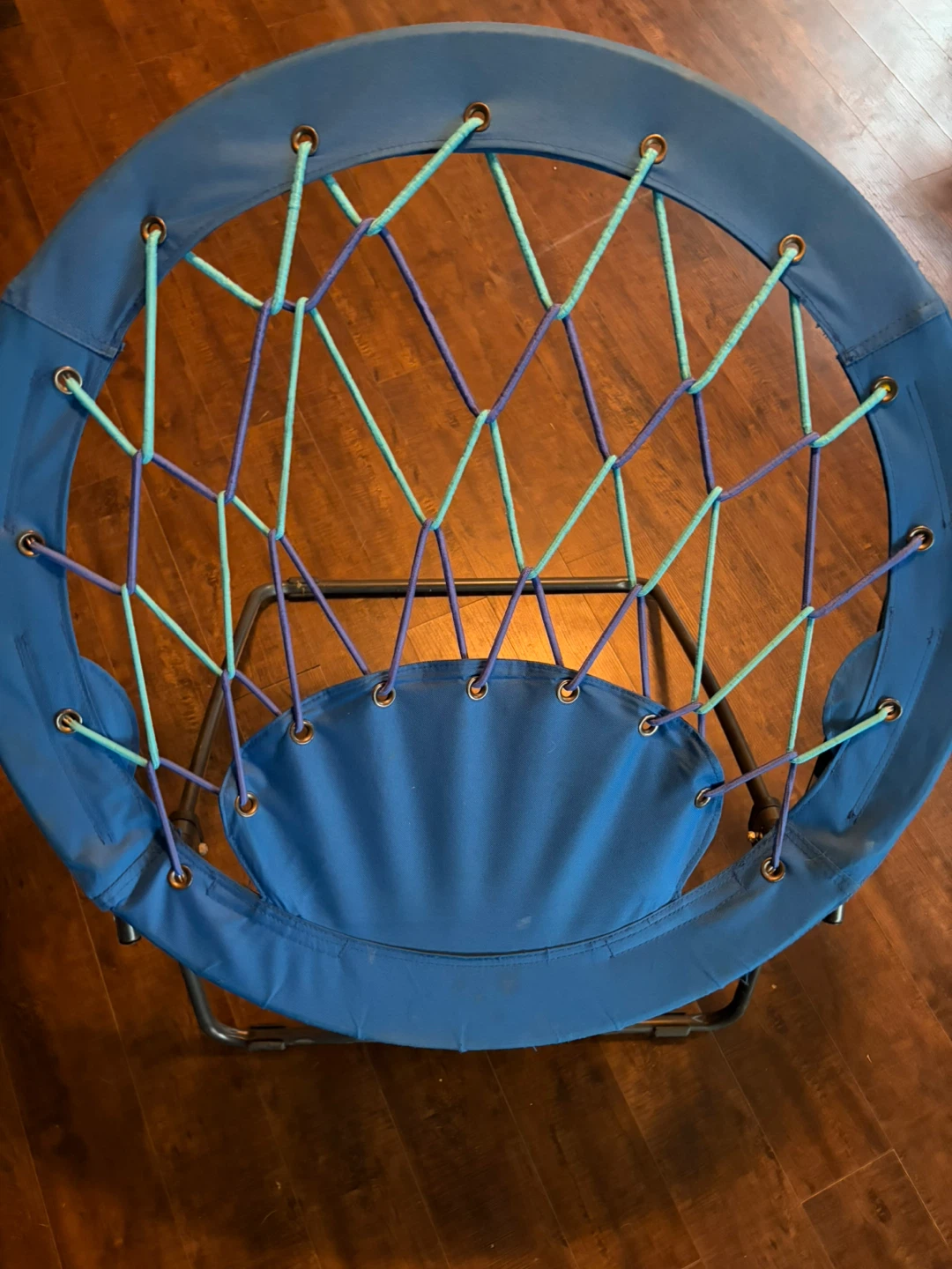 Blue Round Saucer Chair - photo 3