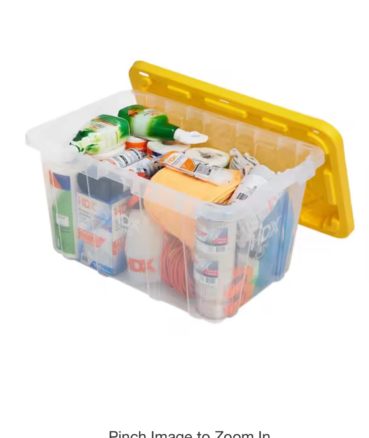 HDX Tough Tote Storage Bins with Lid (4 bins of diff sizes) - photo 4