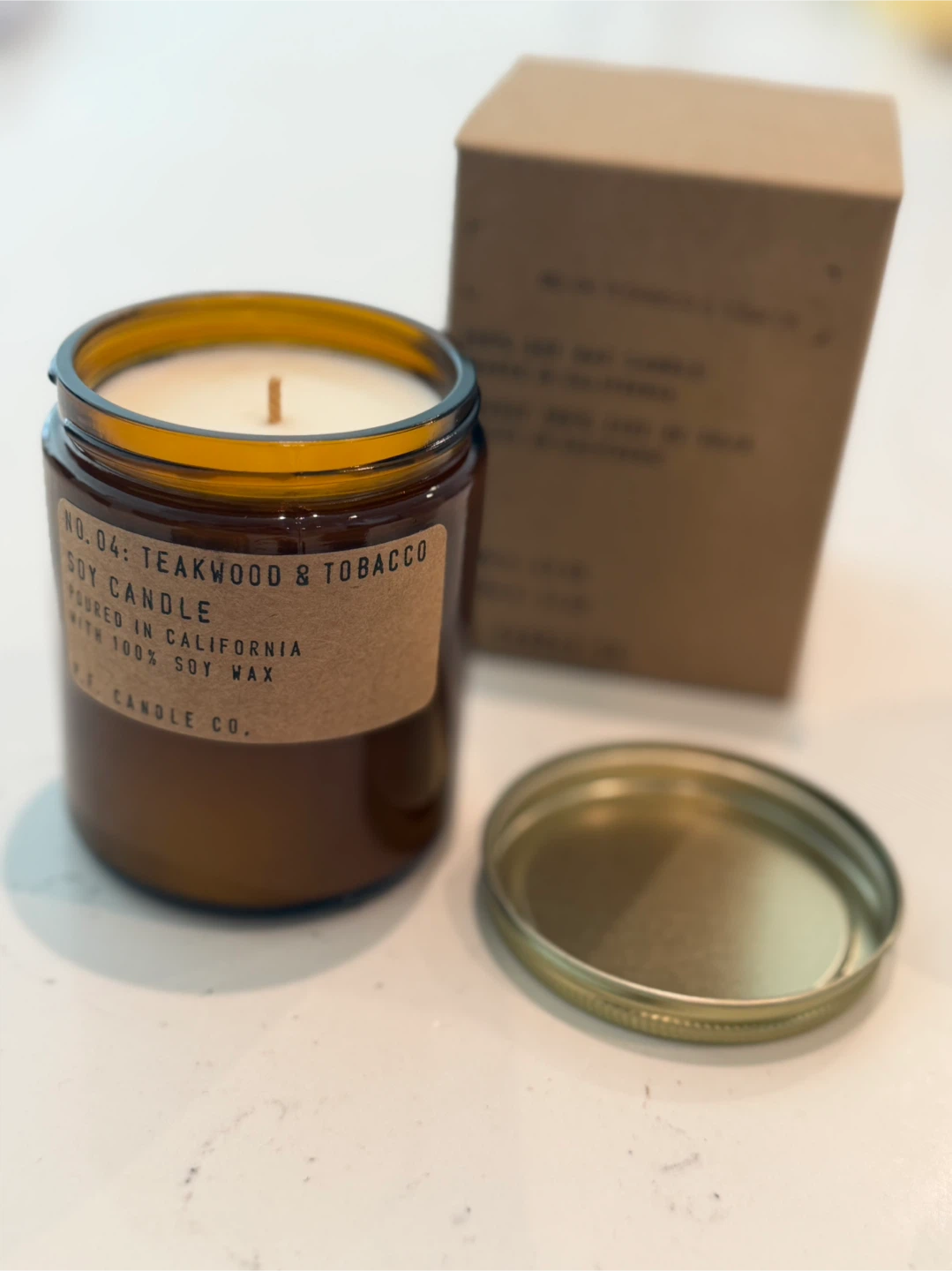 P.F. Candle Co. "Teakwood & Tobacco" Soy Candle