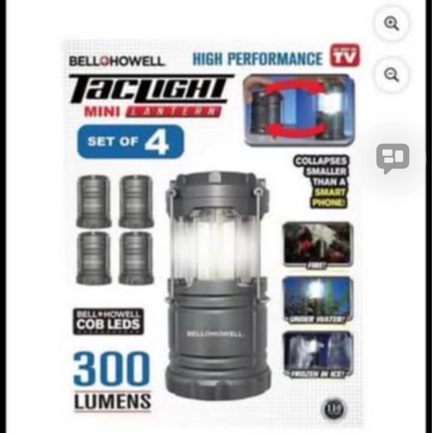 Bell+Howell TacLight Mini Lanterns - 4 Pack