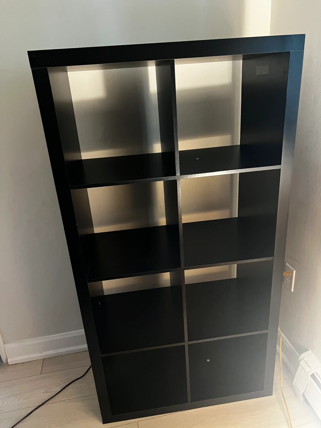 Black 8-Cube Bookshelf