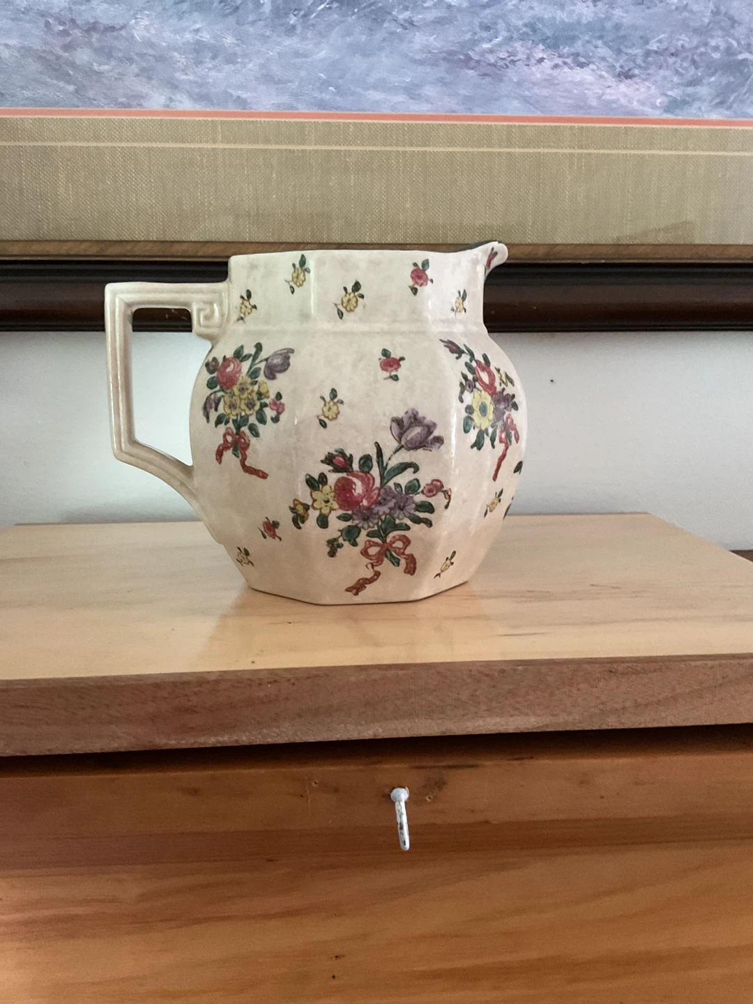 Royal Doulton floral pitcher