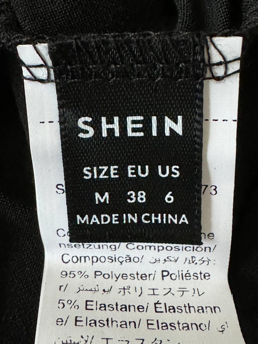 New Shein Black T-shirt - photo 3