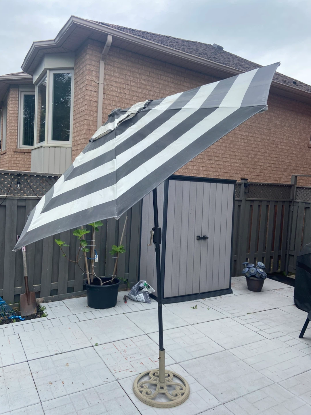 Patio Umbrella with Base - photo 2
