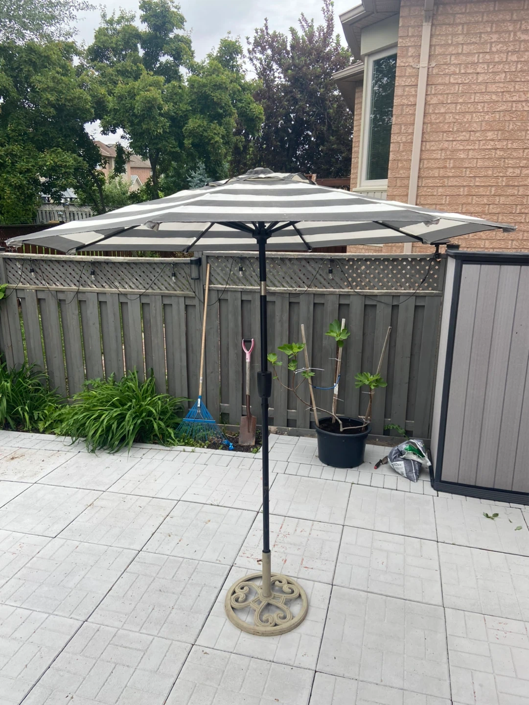 Patio Umbrella with Base - photo 3