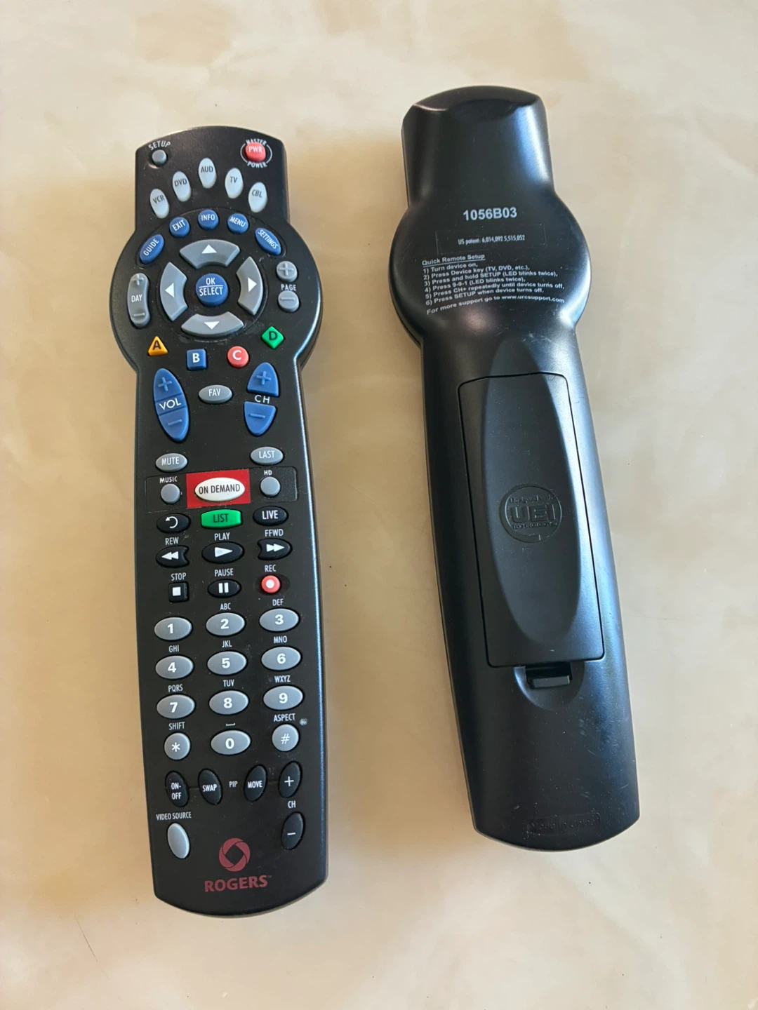 Rogers 1056B03 Replacement TV Cable Box Remote Control - photo 2