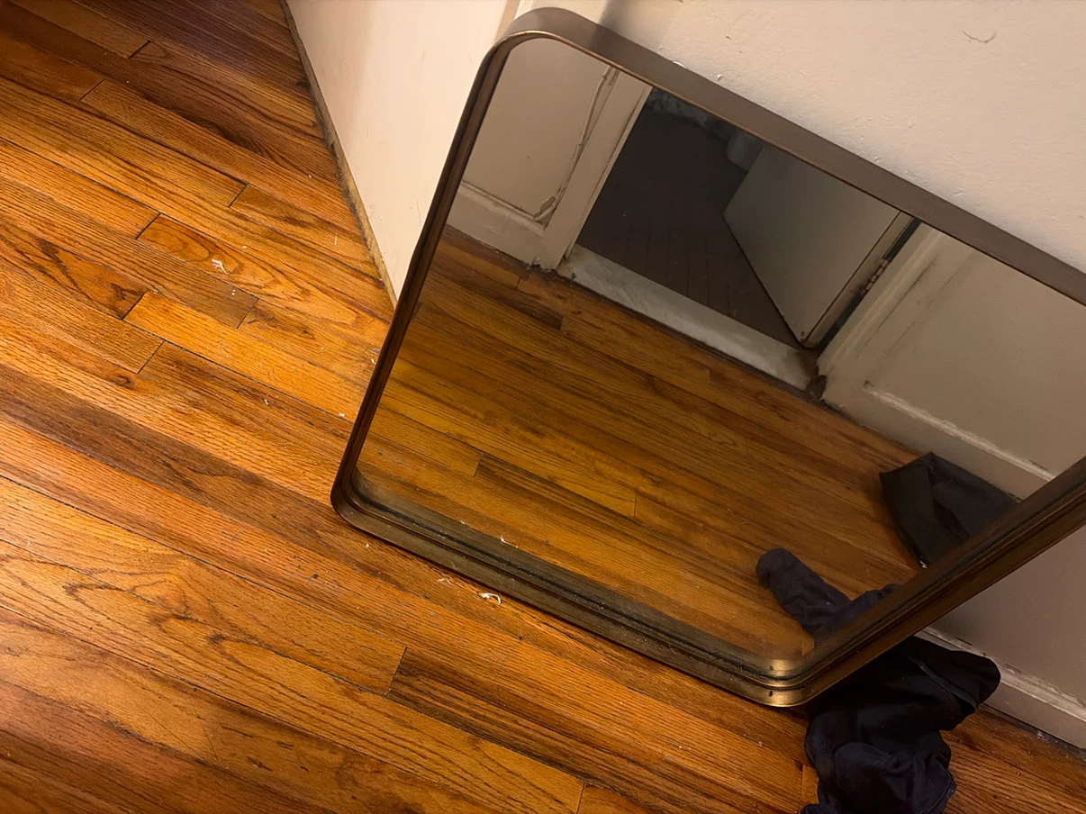 Rectangular Metal Framed Mirror