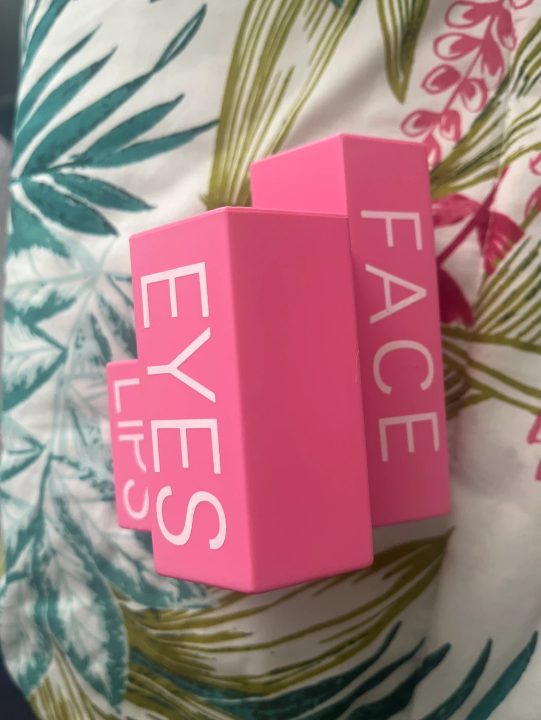 Pink Makeup Organizer for Eyes, Lips, and Face