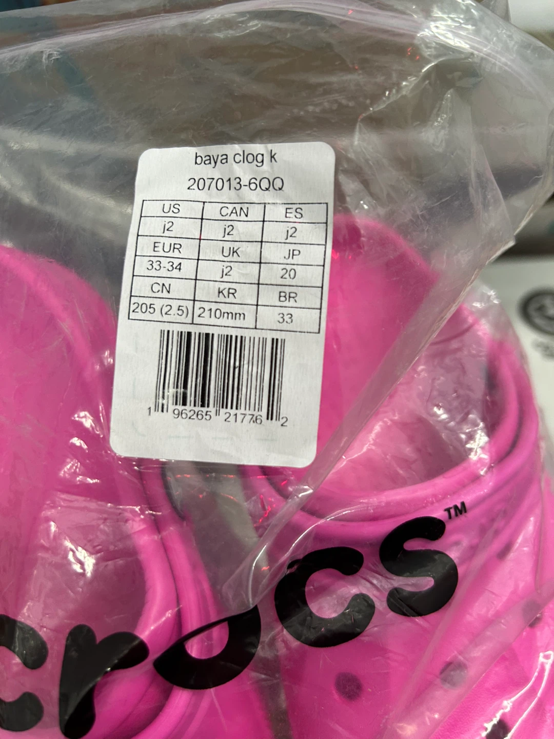 Crocs Baya Clog K Kids Pink J2 - photo 3