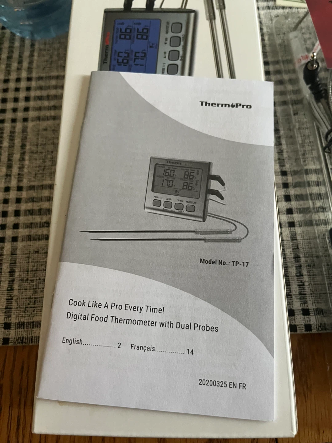 Therm Pro Digital Food Thermometer with Dual Probes TP-17 - photo 2