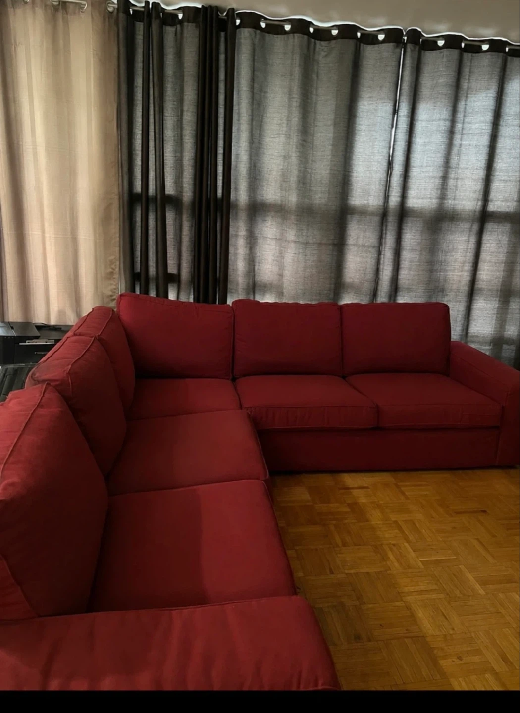 Red Sectional Sofa