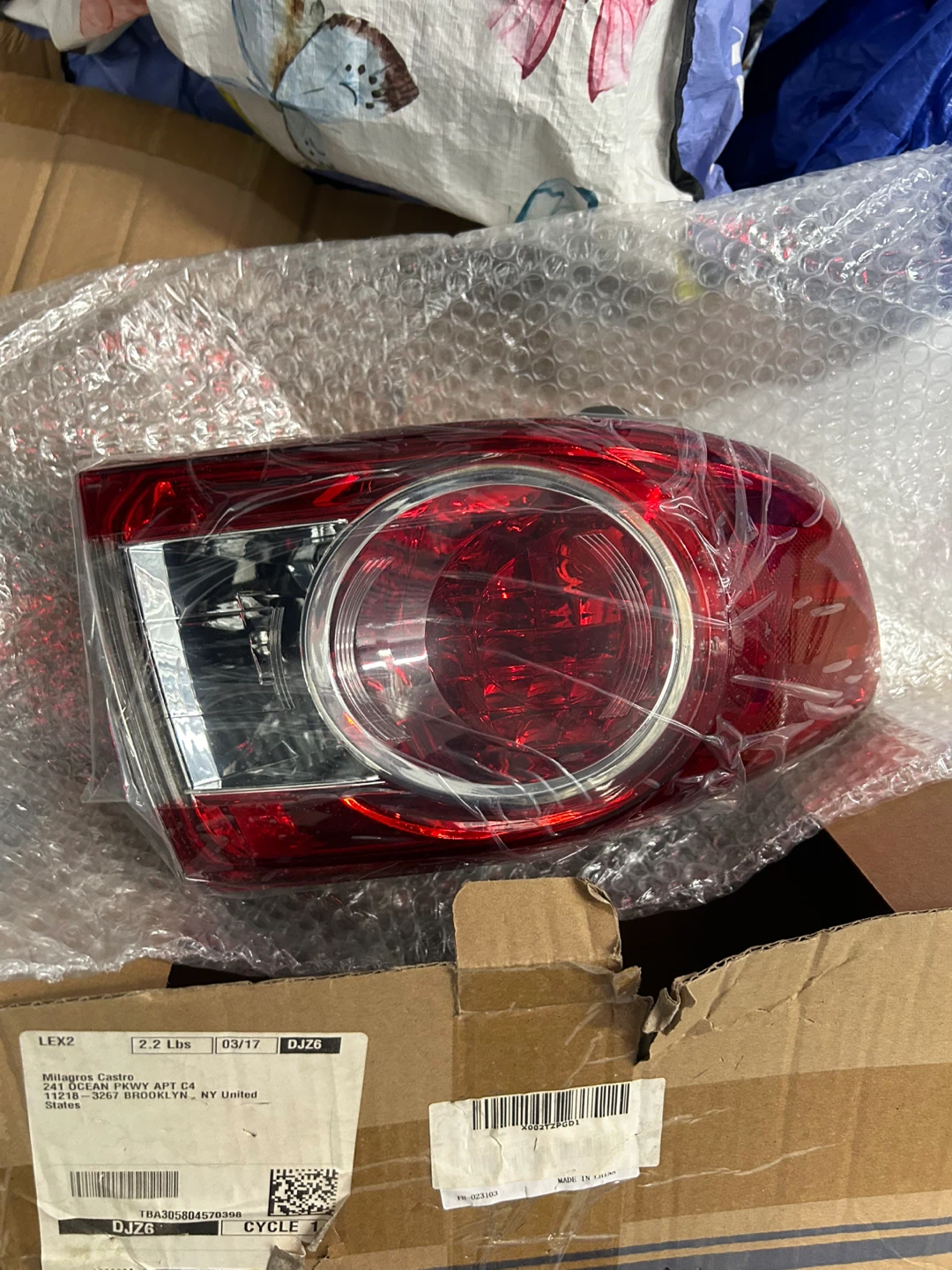 New Tail Light Assembly